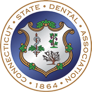 The seal of the Connecticut State Dental Association, founded in 1864